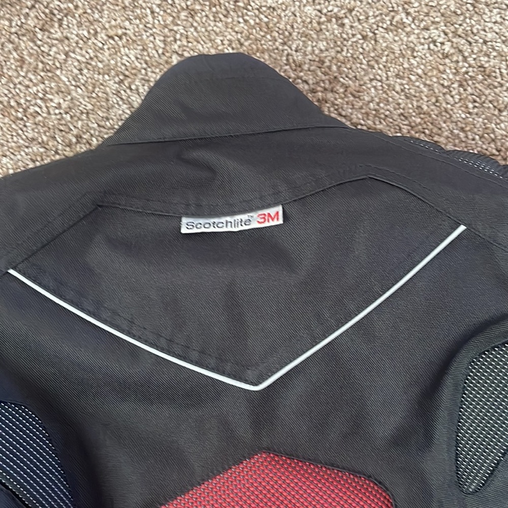 Black Riding Jacket with Reflective Trim - Picture 4 of 5